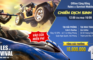 Chiến binh ROS Mobile hãy sẵn sàng rinh quà khi tham gia “Chiến Dịch Sinh Tồn” tại Nha Trang, Hải Phòng ngày 16/09