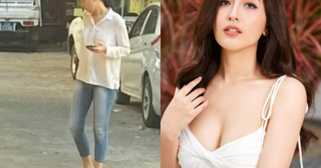 Mai Phương Thuý ăn mặc bình dân đi bộ trên phố, nhan sắc qua ảnh chụp lén có gì khác biệt?