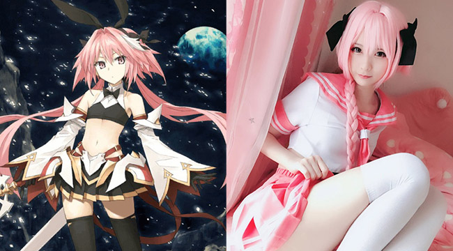 Đến với cosplay FGO Astolfo phiên bản nữ sau mà nó lạ lắm