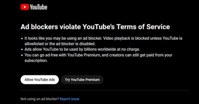 YouTube có hành động cực “gắt” với các trình chặn quảng cáo