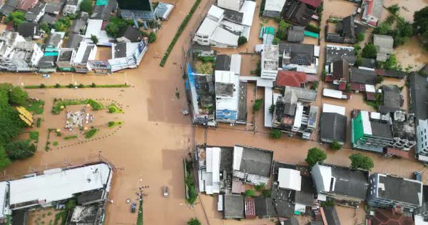 Đông Bắc Thái Lan ngập lụt nặng do mưa lớn và nước sông Mekong dâng cao