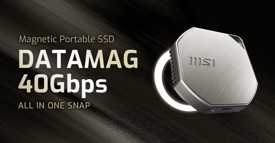 MSI nâng cấp SSD di động gắn nam châm với tốc độ USB4 40Gbps