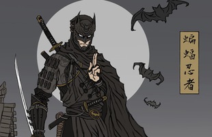 Lạ lẫm hình ảnh của các nhân vật trong Batman theo phong cách ninja Nhật Bản