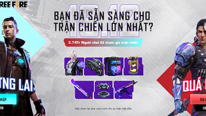 Cách chơi sự kiện Đại Chiến Thời Không Free Fire