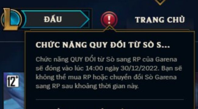 LMHT: Garena thông báo đổi Sò sang RP lần cuối, cộng đồng bức xúc vì bị làm phiền