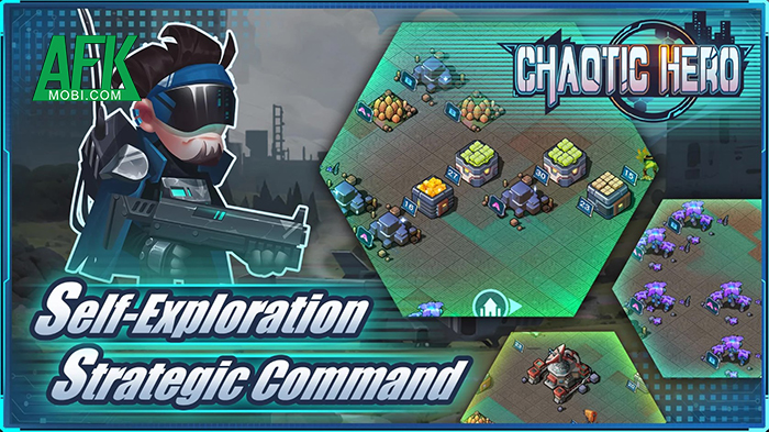 Chaotic Hero game chiến thuật màn dọc chủ đề chiến tranh tương lai hấp dẫn