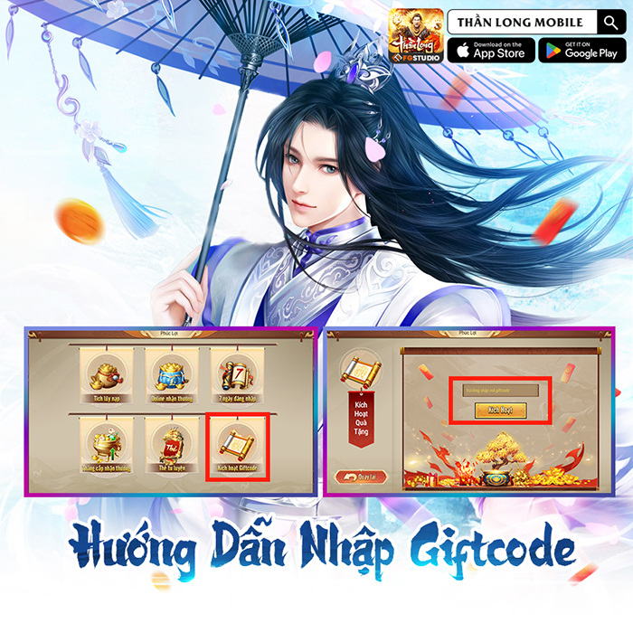 AFKMobi tặng nhiều gift code game Thần Long Mobile giá trị