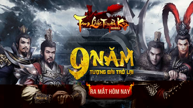 Tam Quốc Truyền Kỳ Mobile chính thức Open Beta 16/01 tặng 300 Giftcode giá trị