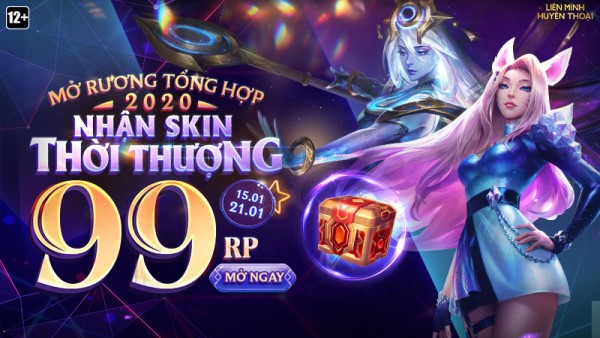 Tham gia “Rương Chủ Đề” – Mở Rương Tổng Hợp 2020, nhận skin Thời Thượng từ 15/01 đến 21/01