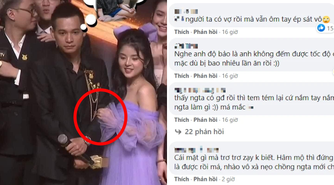 Nữ idol bị 'ném đá' tới tấp vì hành động bị cho là cố tình 'vồ vập' thân mật với Độ Mixi trên sân khấu