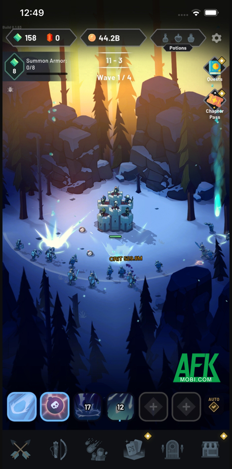 Arrow Quest: Idle Defense RPG – Đầy lùi Bóng Tối nhờ cách Phòng Thủ bị động kiểu rảnh tay