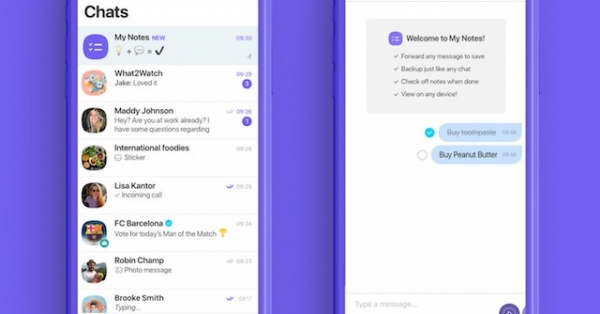 Viber có thêm tính năng My Notes tiện dụng cho người dùng bận rộn