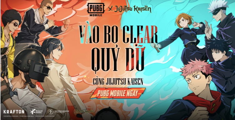 Các chú thuật sư chính thức đến với chiến trường PUBG MOBILE X JUJUTSU KAISEN