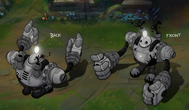 LMHT: Blitzcrank trở thành nhân vật hoạt hình trong skin fanmade Inkblot