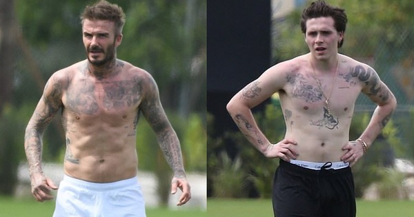 David Beckham cùng 3 cậu con trai 