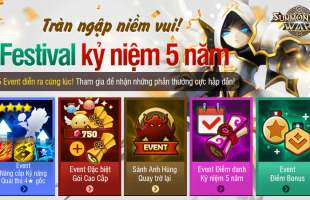 Summoners War mừng sinh nhật 5 tuổi với bữa tiệc sự kiện hoành tráng