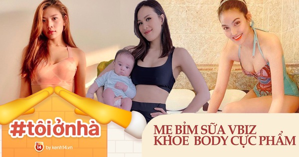 Đại hội khoe body sau sinh của hội mẹ bỉm sữa Vbiz mùa dịch: Lan Khuê - Phương Mai đỉnh cao, choáng nhất người giảm 16kg