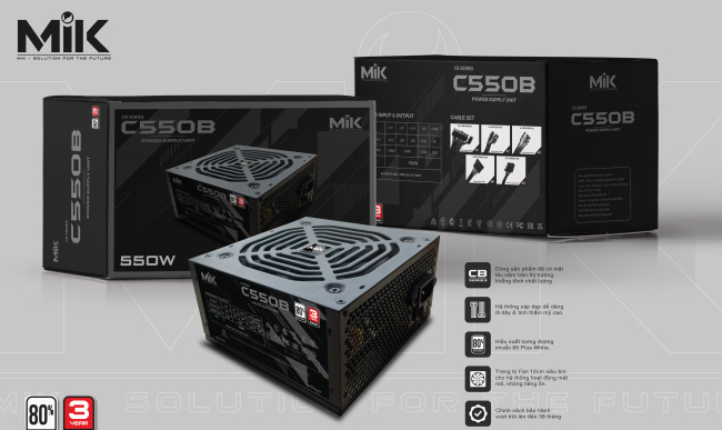 Có gì trong MIK C550B – tân binh nguồn máy tính tầm trung mới ra mắt