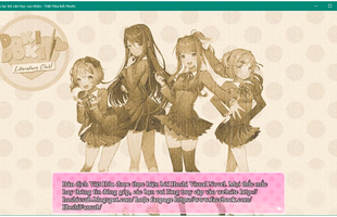 Doki Doki Literature Club được Việt hóa thành công, game thủ có thể tải và chơi ngay bây giờ