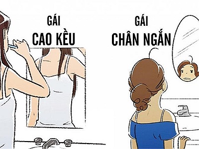 Tranh vui: Những phiền toái khó đỡ của nàng cao kều và nàng 