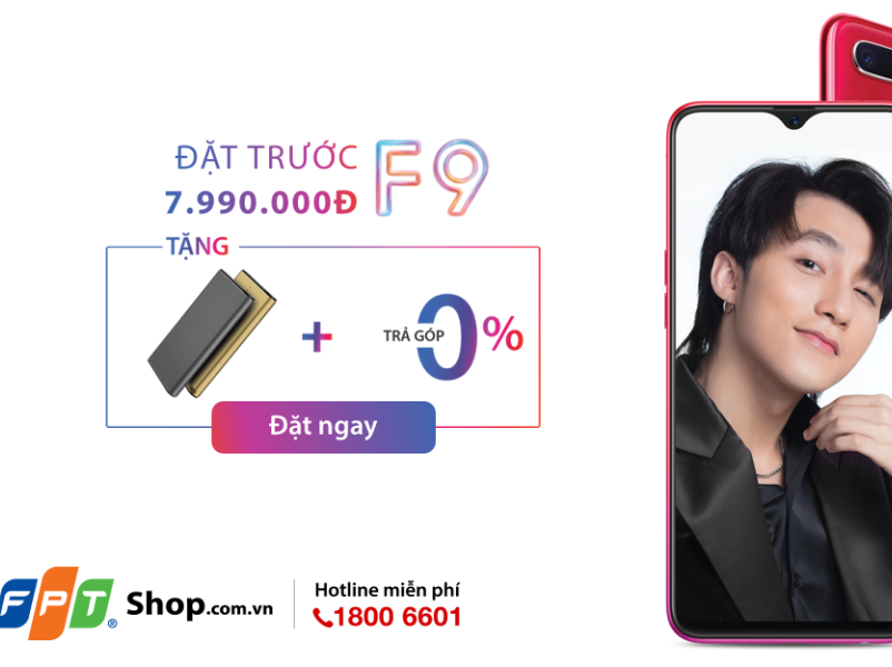 Đã có thể đặt mua Oppo F9 tại FPT Shop