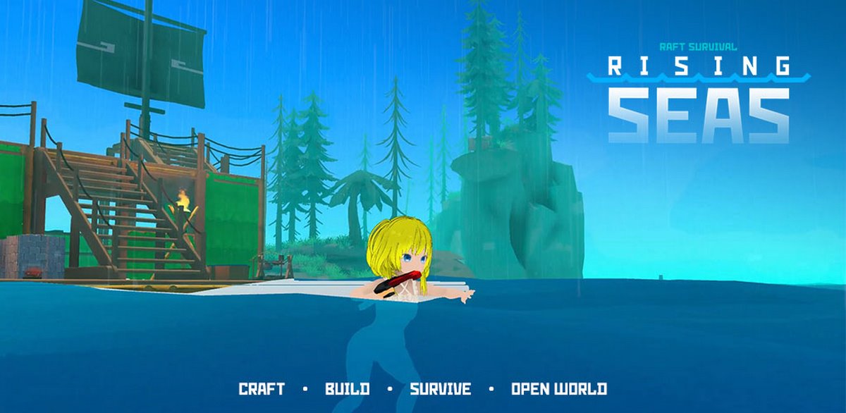 Học cách sinh tồn dưới đại dương trong tựa game sandbox Raft Survival: Rising Seas