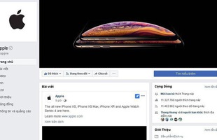 Lập fanpage từ năm 2013, đến bây giờ Apple mới đăng được một bài viết trên Facebook