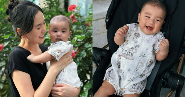 Chú bé Panda nhà MC Mai Ngọc chưa được 5 tháng đã "trộm vía" nặng gần 9kg, hội các cô các dì thi nhau vào xin vía