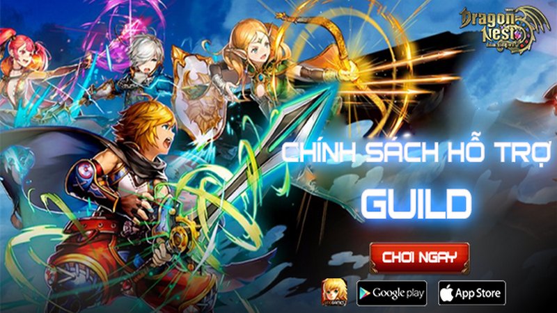 Dragon Nest Mobile – VNG hỗ trợ Guild trên toàn quốc với các chính sách cực hấp dẫn