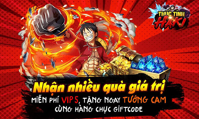 Thức Tỉnh Haki ra mắt – tặng ngay VIP 5, tướng Cam cực khủng khi vào game