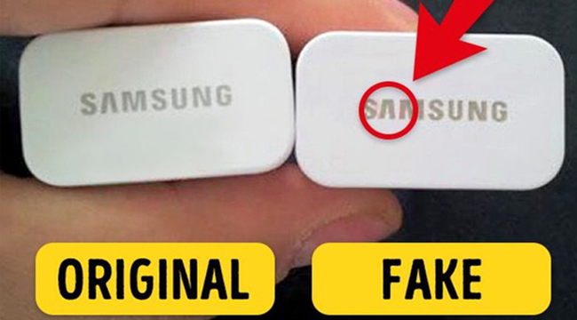 Nằm lòng 4 mẹo nhận biết củ sạc điện thoại SamSung chính hãng