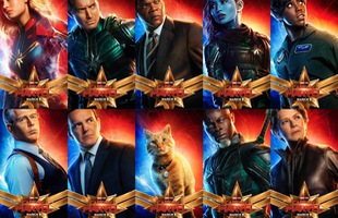 Captain Marvel tung loạt poster cực chất, đến 