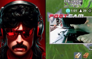 Chán chơi Fortnite như người thường, Dr Disrespect chuyển hướng sang điều khiển bằng chân