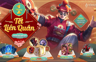 Tết Liên Quân bùng nổ với hàng loạt quà khủng dành cho game thủ - Tặng Skin hữu hạn cùng 10 triệu quân huy miễn phí