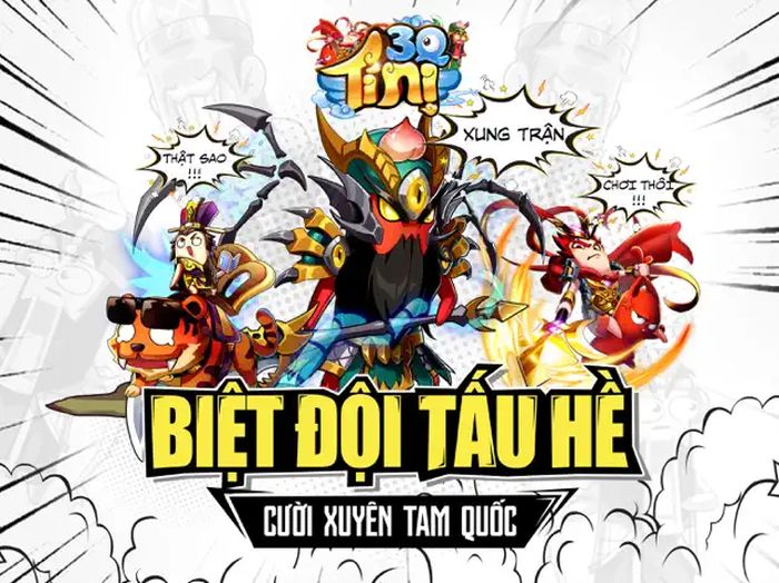 3Q Tí Nị tựa game Tam Quốc kết hợp văn hóa meme hiện đại đầu tiên tại Việt Nam