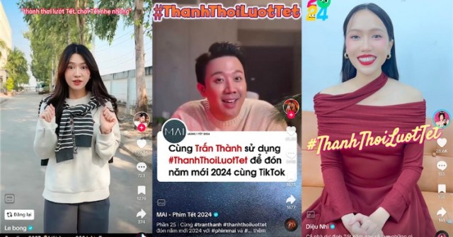 TikTok: Hơn 4 tỷ lượt xem các video tham gia trào lưu #ThanhThoiLuotTet