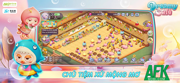 Dreamy Cafe game mô phỏng kinh doanh nhà hàng cập bến Việt Nam