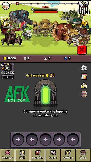 Triệu hồi những con quái vật để phá hủy những lâu đài trong Monster Summoner – Idle RPG