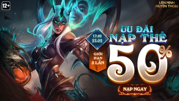 Quy đổi RP – Nhận thêm miễn phí 50% giá trị từ 00:30 17/02 đến 23:59 23/02