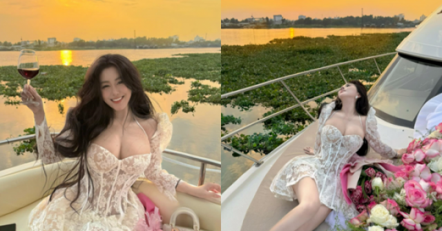 Lên du thuyền, hot girl số 1 Sài thành khoe body nét căng