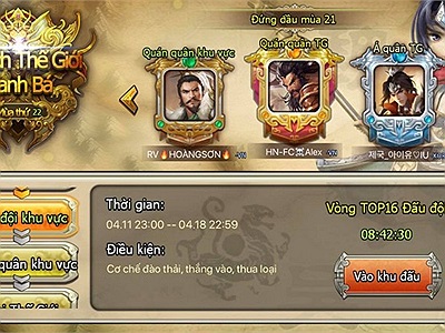 Game thủ Việt Nam bất ngờ vô địch thế giới trong Đại Chiến Tam Quốc