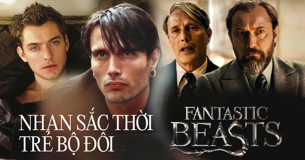 Xỉu ngang nhan sắc đôi tài tử Fantastic Beasts 3 hồi trẻ: Dumbledore như bạch mã hoàng tử, Grindelwald là 