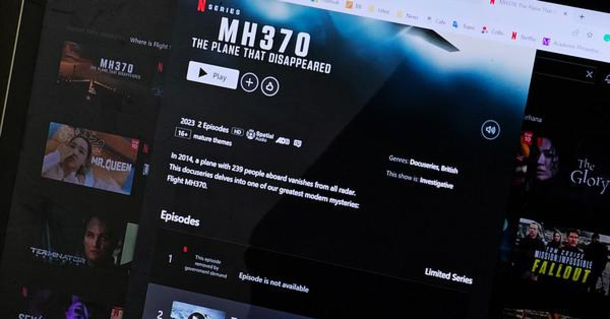 Netflix gỡ bỏ tập 1 bộ phim MH370: Chiếc máy bay mất tích có nội dung sai lệch