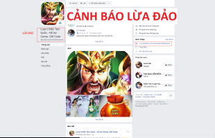 Loạn Chiến Tam Quốc xuất hiện fanpage lừa đảo, đổi thẻ điện thoại mới được giftcode