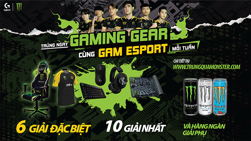 Monster Energy 'bắt tay' cùng GAM eSports tung bất ngờ khủng cho cộng đồng game thủ