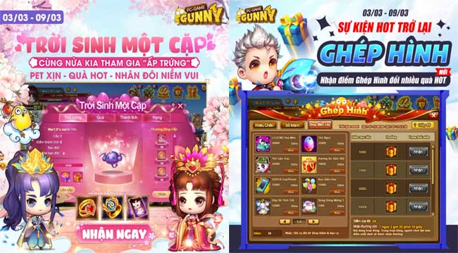 Gunny PC liên tục làm mới mình với loạt sự kiện khủng