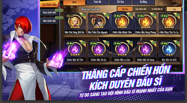 Tự do xây dựng đội hình bất khả chiến bại trong KOF AllStar VNG – Quyền Vương Chiến