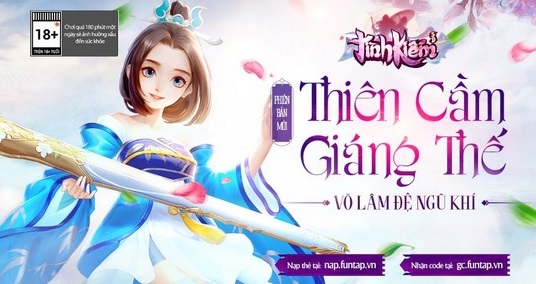 Tình Kiếm 3D – BIG UPDATE Thiên Cầm Giáng Thế, gửi tặng 1000 Gifcode Vip cho game thủ