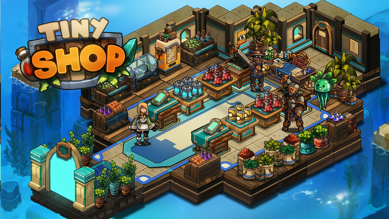 Tiny Shop – game cho phép bạn điều hành một cửa hàng bán vật dụng của anh hùng