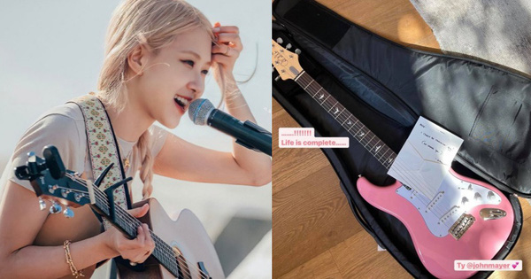 Soi chiếc guitar điện màu hồng mà Rosé (BLACKPINK) được tặng, giá cao ngất ngưởng!